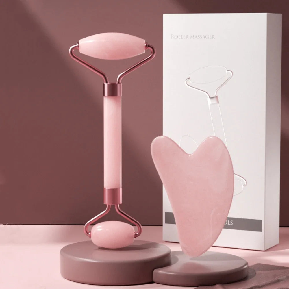 2-in-1 Facial Roller & Gua Sha Set