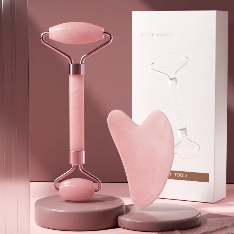 2-in-1 Facial Roller & Gua Sha Set