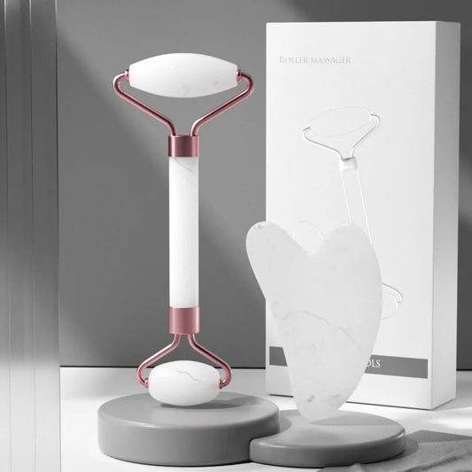 2-in-1 Facial Roller & Gua Sha Set